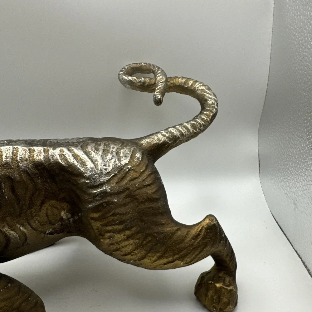 vintage prowling tiger Made Of Some Type‎ Of Metal Although It's Not Magnet